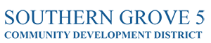 Southern Grove Community Development District 5 Logo